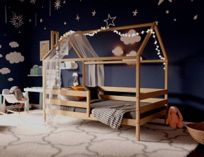 Кровать-домик 80*190 без покраски в Нижнем Тагиле - nizhniy-tagil.ok-mebel.com | фото 3