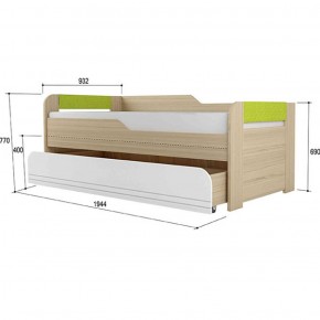 Кровать двухуровневая + подлокотники Стиль № 900.1 NEW (туя светлая/лайм) в Нижнем Тагиле - nizhniy-tagil.ok-mebel.com | фото 2