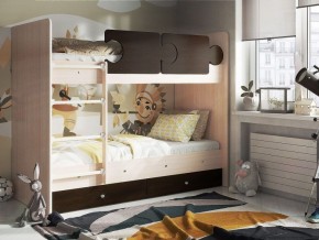 Кровать двухъярусная "Тетрис" (щиты) с бортиками + ящики в Нижнем Тагиле - nizhniy-tagil.ok-mebel.com | фото 3