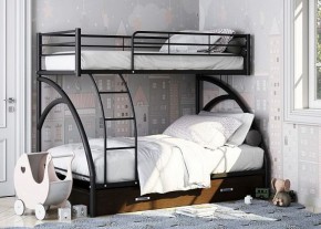 Кровать двухъярусная "Виньола-2 Я" с ящиком Черный/Венге в Нижнем Тагиле - nizhniy-tagil.ok-mebel.com | фото