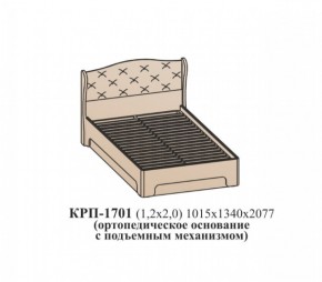 Кровать ЭЙМИ с подъемным механизмом КРП-1701 Гикори джексон (1200х2000) в Нижнем Тагиле - nizhniy-tagil.ok-mebel.com | фото