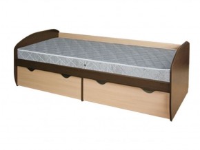 Кровать КД-1.8 с ящиком (Венге/Дуб молочный) в Нижнем Тагиле - nizhniy-tagil.ok-mebel.com | фото