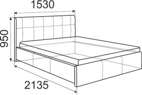 Кровать Изабелла с латами Newtone light beige 1400x2000 в Нижнем Тагиле - nizhniy-tagil.ok-mebel.com | фото