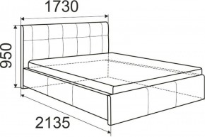Кровать Лаура с латами Nice White 1400x2000 в Нижнем Тагиле - nizhniy-tagil.ok-mebel.com | фото 3