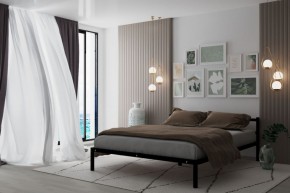 Кровать Мета с матрасом 1200 (черный) в Нижнем Тагиле - nizhniy-tagil.ok-mebel.com | фото 2