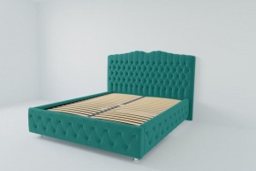 Кровать Нягань с ортопедическим основанием 800 (велюр бирюзовый) в Нижнем Тагиле - nizhniy-tagil.ok-mebel.com | фото 2
