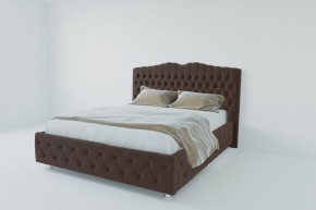 Кровать Нягань с ПМ 2000 (экокожа коричневая) в Нижнем Тагиле - nizhniy-tagil.ok-mebel.com | фото