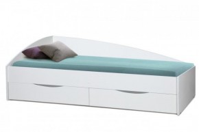 Кровать одинарная "Фея - 3" асимметричная 1900х800 (белая) в Нижнем Тагиле - nizhniy-tagil.ok-mebel.com | фото
