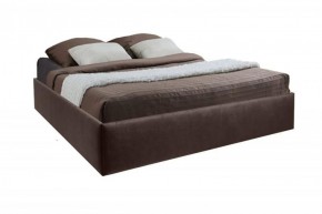 Кровать Подиум с ПМ 1400 (экокожа коричневая) в Нижнем Тагиле - nizhniy-tagil.ok-mebel.com | фото
