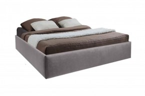 Кровать Подиум с ПМ 1600 (велюр темно-серый) в Нижнем Тагиле - nizhniy-tagil.ok-mebel.com | фото
