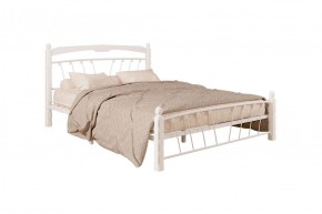 Кровать "Муза 1" КМД10  БЕЛАЯ (1600*2000) (ножки-белые) с коваными изделиями в Нижнем Тагиле - nizhniy-tagil.ok-mebel.com | фото 2