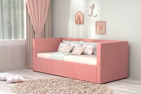 Кровать с ПМ (арт.030) (с/м 900*2000мм) (б/матр), ткань розовая в Нижнем Тагиле - nizhniy-tagil.ok-mebel.com | фото
