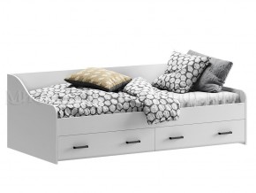 ВЕГА NEW Кровать 900 с настилом ЛДСП (Белый глянец/белый) в Нижнем Тагиле - nizhniy-tagil.ok-mebel.com | фото 1