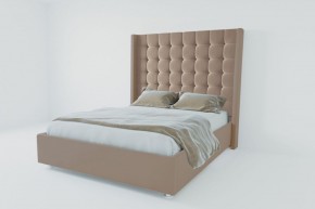 Кровать Венеция ЛЮКС с ПМ 900 (велюр серый) в Нижнем Тагиле - nizhniy-tagil.ok-mebel.com | фото 2