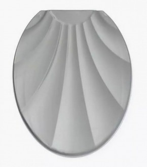 Крышка для унитаза "Ракушка" серебристый перламутр 1/10 в Нижнем Тагиле - nizhniy-tagil.ok-mebel.com | фото