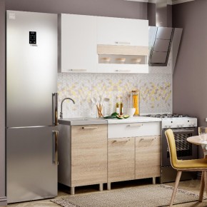 Кухня Айсбери 1.2 м (Белый/Дуб Сонома) в Нижнем Тагиле - nizhniy-tagil.ok-mebel.com | фото