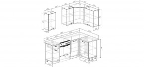 Кухонный гарнитур Антик 2000*1200 (Стол. 26мм) в Нижнем Тагиле - nizhniy-tagil.ok-mebel.com | фото 2