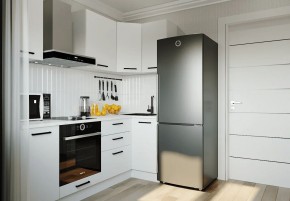 Кухонный гарнитур Белый Глянец 2200*1000 (Стол. 26мм) в Нижнем Тагиле - nizhniy-tagil.ok-mebel.com | фото