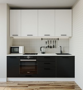 Кухонный гарнитур Графика 2200 (Стол. 26мм) в Нижнем Тагиле - nizhniy-tagil.ok-mebel.com | фото