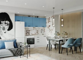 Кухонный гарнитур Капри 2550 (Стол. 38мм) в Нижнем Тагиле - nizhniy-tagil.ok-mebel.com | фото