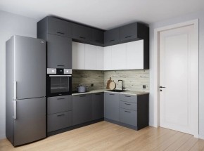 Кухонный гарнитур Меренга 2200*1700 (Стол. 38мм) в Нижнем Тагиле - nizhniy-tagil.ok-mebel.com | фото
