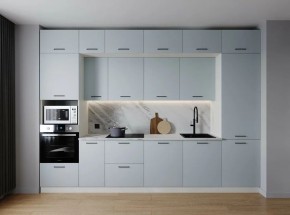 Кухонный гарнитур Смоки 3400 (Стол. 38мм) в Нижнем Тагиле - nizhniy-tagil.ok-mebel.com | фото