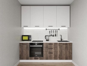 Кухонный гарнитур Старое Дерево 2200 h950 (Стол. 38мм) в Нижнем Тагиле - nizhniy-tagil.ok-mebel.com | фото