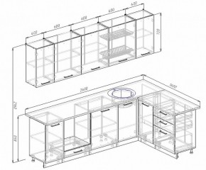 Кухонный гарнитур угловой Бланка 2600х1600 (Стол. 26мм) в Нижнем Тагиле - nizhniy-tagil.ok-mebel.com | фото 2