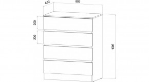 ЛЕНОРА Спальный гарнитур (модульный) графит в Нижнем Тагиле - nizhniy-tagil.ok-mebel.com | фото 3