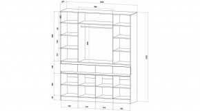 ЛЕНОРА Спальный гарнитур (модульный) графит в Нижнем Тагиле - nizhniy-tagil.ok-mebel.com | фото 9