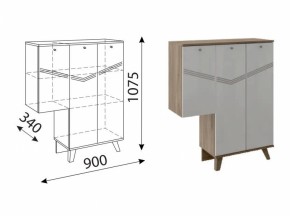 Лимба (гостиная) М07 Тумба (3 двери) правая в Нижнем Тагиле - nizhniy-tagil.ok-mebel.com | фото