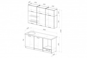 ЛИОРА Кухонный гарнитур Макси 2 (1800 мм) ПМ в Нижнем Тагиле - nizhniy-tagil.ok-mebel.com | фото 2