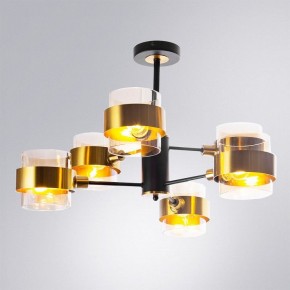 Люстра на штанге Arte Lamp Carlo A8205SP-6BK в Нижнем Тагиле - nizhniy-tagil.ok-mebel.com | фото 2