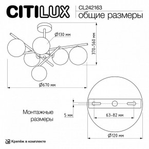Люстра на штанге Citilux RONNY CL242163 в Нижнем Тагиле - nizhniy-tagil.ok-mebel.com | фото 12