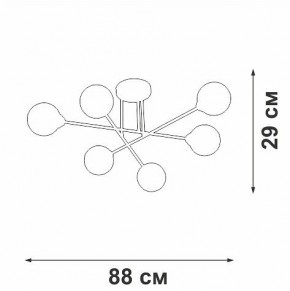 Люстра на штанге Vitaluce V3931 V3931-8/6PL в Нижнем Тагиле - nizhniy-tagil.ok-mebel.com | фото 4