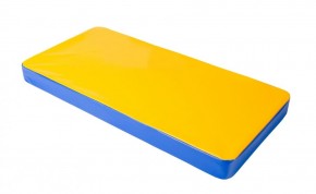 Мат гимнастический 1х0,5х0,08м цв. синий-желтый в Нижнем Тагиле - nizhniy-tagil.ok-mebel.com | фото 1