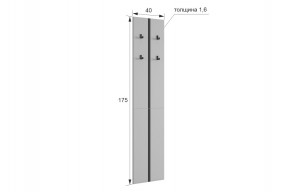 МЕРСИ Прихожая (модульная) графит в Нижнем Тагиле - nizhniy-tagil.ok-mebel.com | фото 2