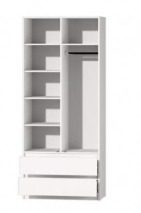 МС "Хилтон" Шкаф №3 900 (Белый текстурный) в Нижнем Тагиле - nizhniy-tagil.ok-mebel.com | фото 3