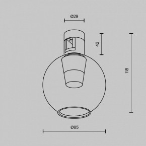 Накладной светильник Maytoni Bubble TR148-1-3W4K-BS в Нижнем Тагиле - nizhniy-tagil.ok-mebel.com | фото 5