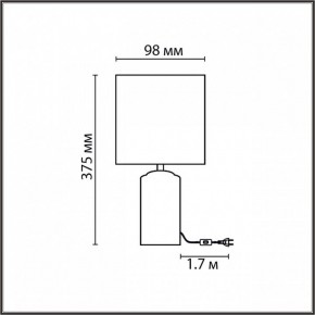Настольная лампа декоративная Lumion Terazio 8141/1T в Нижнем Тагиле - nizhniy-tagil.ok-mebel.com | фото 4