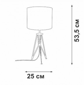 Настольная лампа декоративная Vitaluce V2834 V2834-1/1L в Нижнем Тагиле - nizhniy-tagil.ok-mebel.com | фото 2
