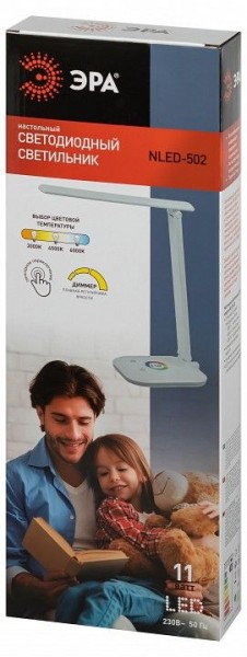 Настольная лампа офисная Эра  NLED-502-11W-W в Нижнем Тагиле - nizhniy-tagil.ok-mebel.com | фото 6