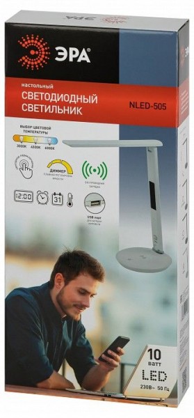 Настольная лампа офисная Эра  NLED-505-10W-W в Нижнем Тагиле - nizhniy-tagil.ok-mebel.com | фото 5