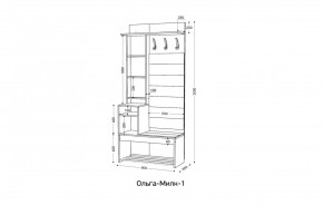 ОЛЬГА-МИЛК Прихожая (модульная) в Нижнем Тагиле - nizhniy-tagil.ok-mebel.com | фото 2