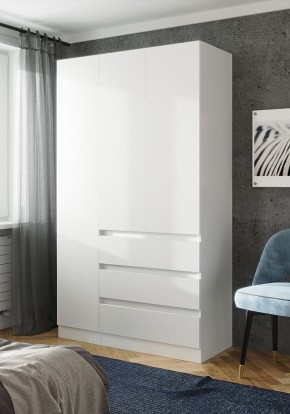 ПАРУС Шкаф 3-х ств. 1200 (белый) в Нижнем Тагиле - nizhniy-tagil.ok-mebel.com | фото