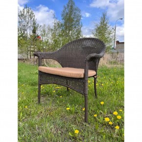 Плетеное кресло LV-140B-Brown с подушкой в комплекте в Нижнем Тагиле - nizhniy-tagil.ok-mebel.com | фото 2