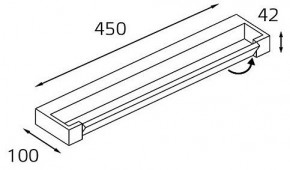Подсветка для зеркала Italline IT01-1068/45 IT01-1068/45 black в Нижнем Тагиле - nizhniy-tagil.ok-mebel.com | фото 2