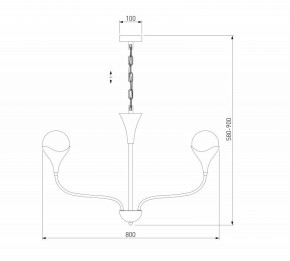 Подвесная люстра Eurosvet Calyx 60169/6 никель в Нижнем Тагиле - nizhniy-tagil.ok-mebel.com | фото 3