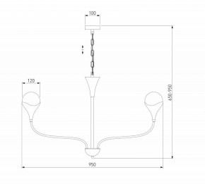 Подвесная люстра Eurosvet Calyx 60169/8 никель в Нижнем Тагиле - nizhniy-tagil.ok-mebel.com | фото 3