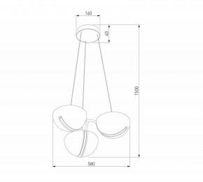 Подвесная люстра Eurosvet Emisfero 50083/3 LED золото в Нижнем Тагиле - nizhniy-tagil.ok-mebel.com | фото 6